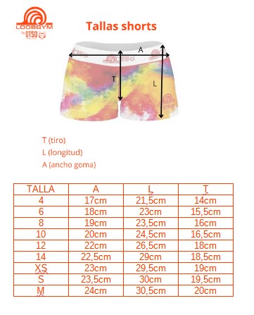 Short CHUPA CHUPS FLOWER (Goma vista sublimada)