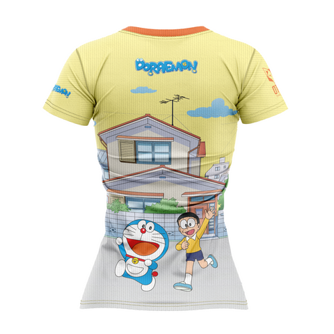 Camiseta manga corta mujer - Doraemon Friends forever