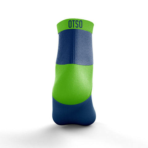 Mitjons Multisport Low Cut - Electric Blue & Fluo Green