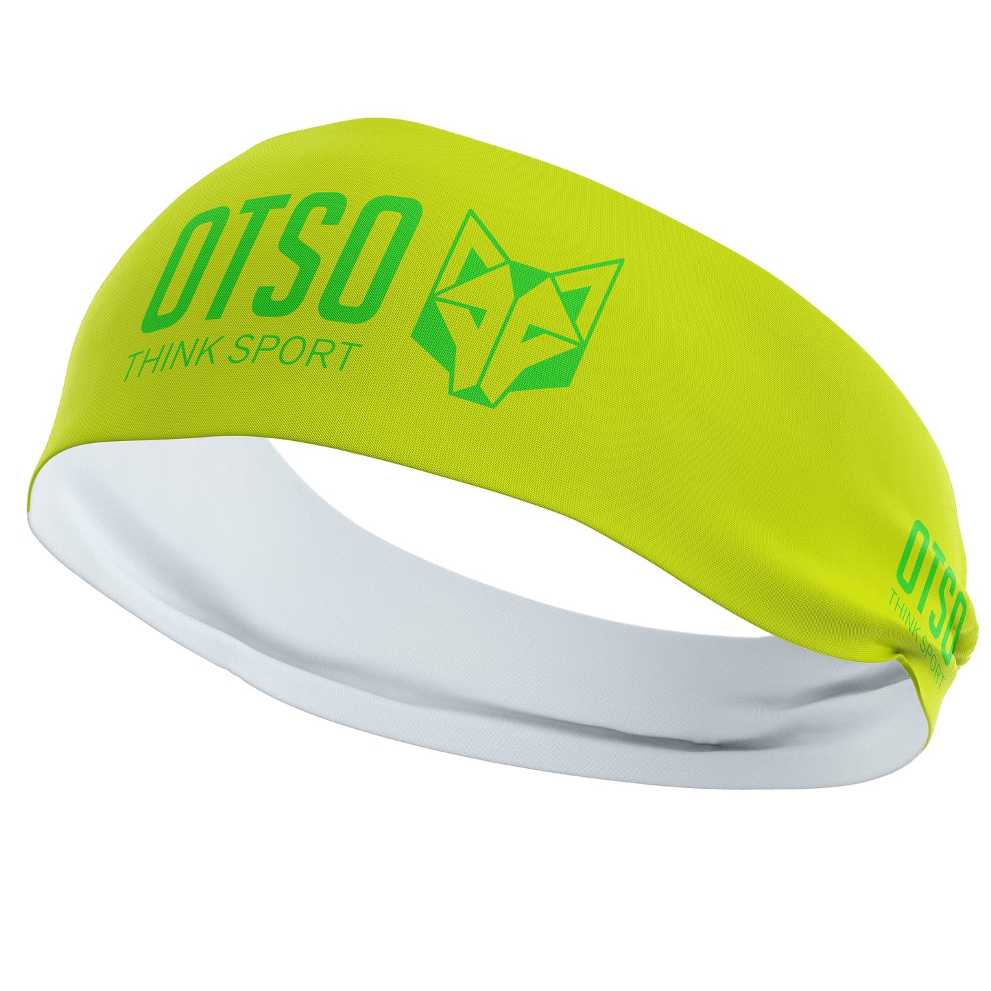 Cinta de cap - OTSO Sport Fluo Yellow / Fluo Green 12 cm