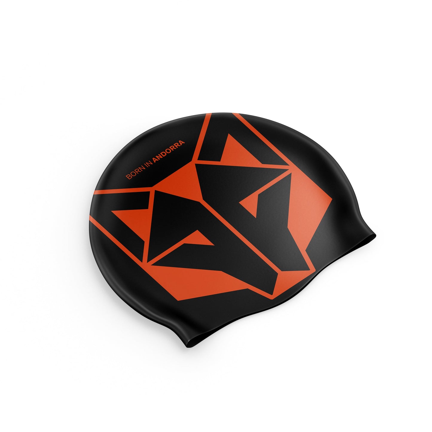 Barret de natació - Black & Fluo Orange