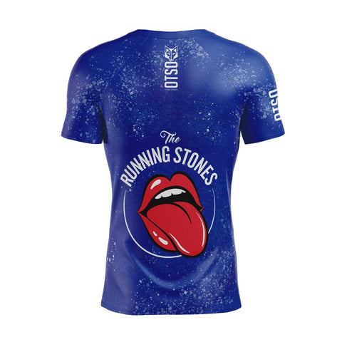 Samarreta màniga curta home - Running Stones Blue
