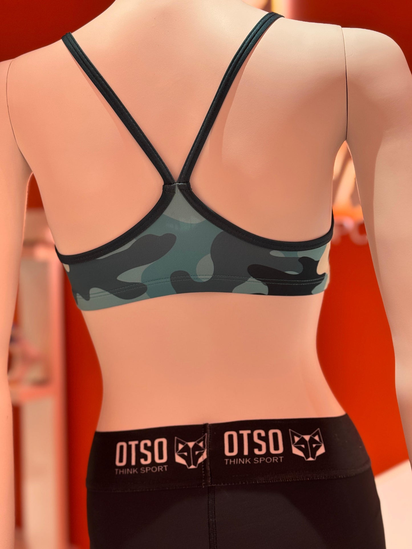 Crop Top Camo Turquoise