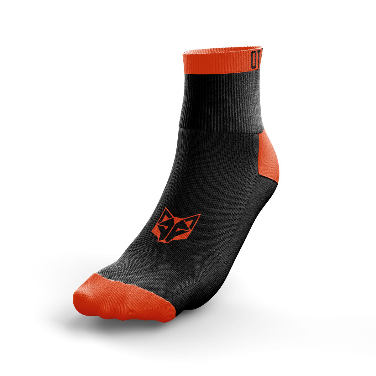 Mitjons Multisport Low Cut - Black & Fluo Orange