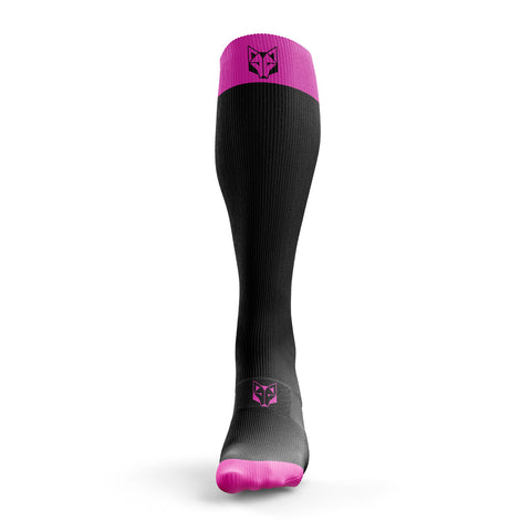 Mitjons Recovery - Black & Fluo Pink