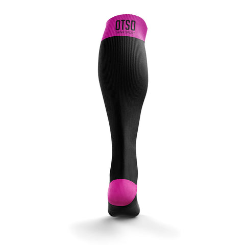 Mitjons Recovery - Black & Fluo Pink