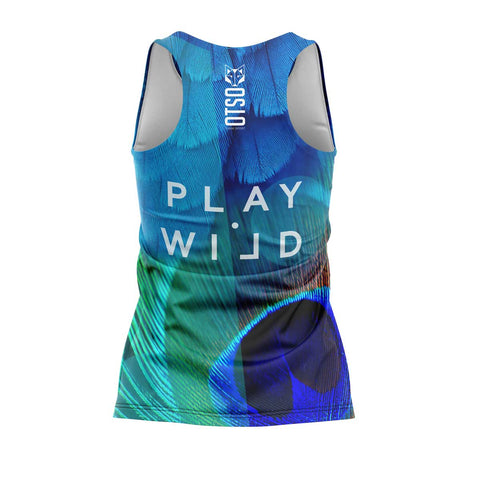 Camiseta de pádel sin mangas mujer - Blue Birds (outlet)