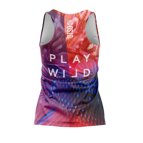 Camiseta de pádel sin mangas mujer - Coral (outlet)