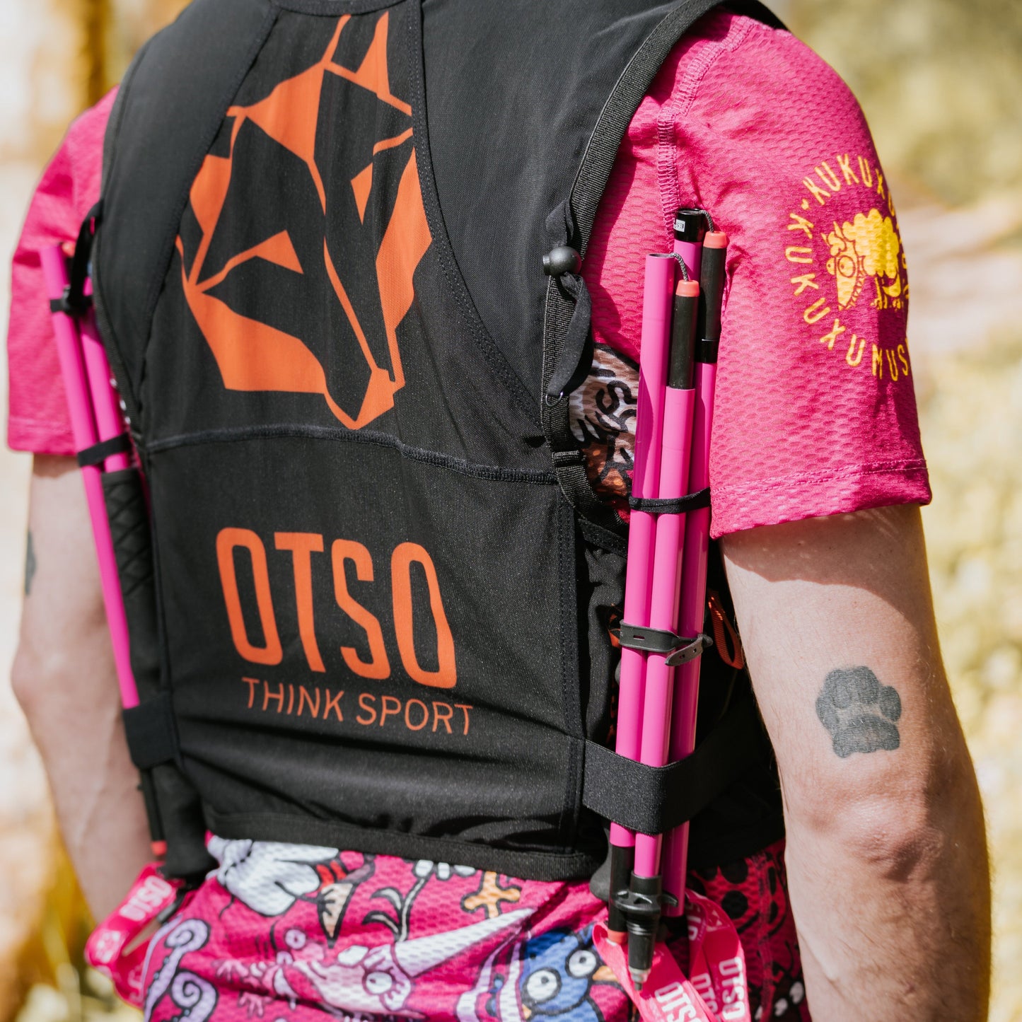 Ultralight folding carbon poles