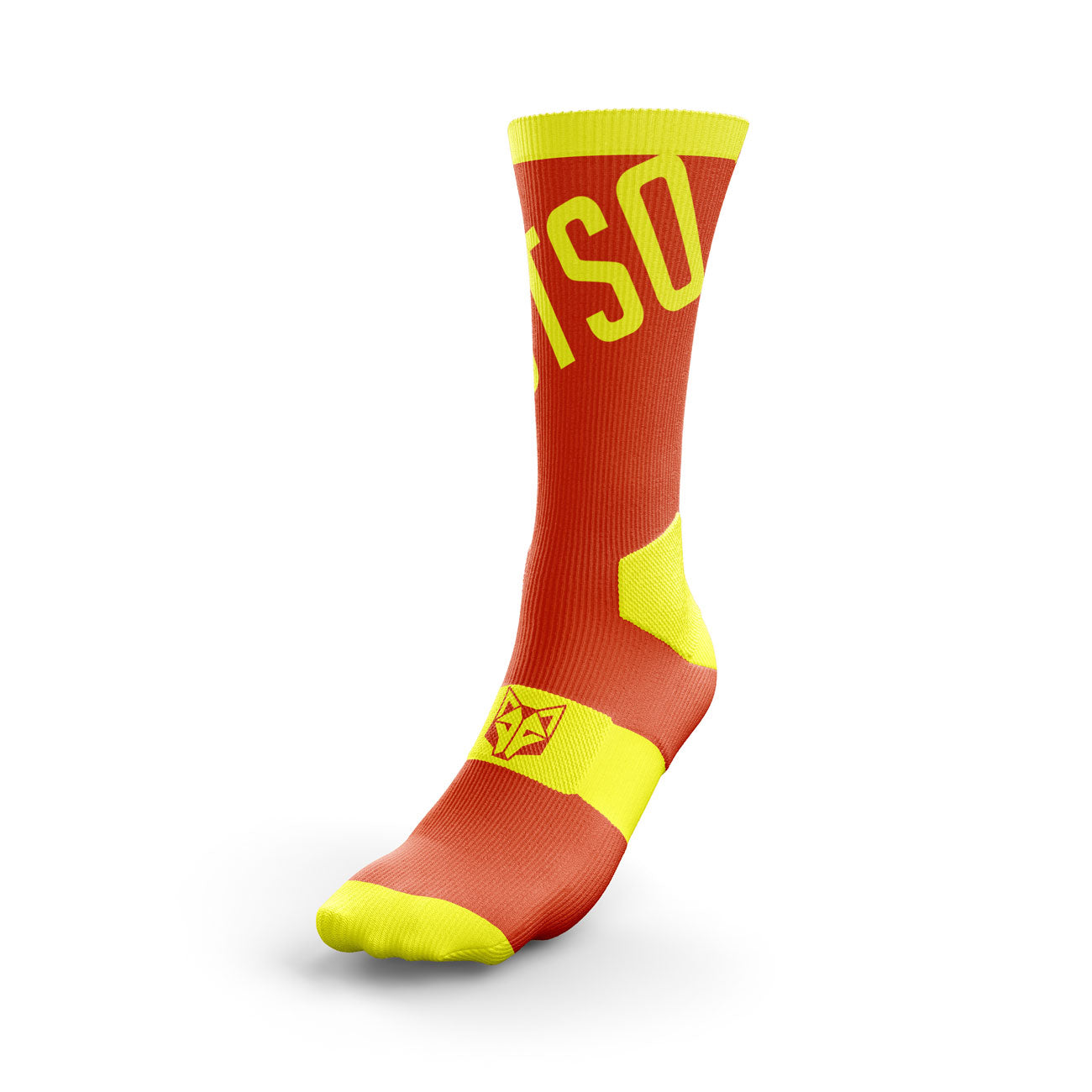 Mitjons de Ciclisme High Cut - Fluo Orange