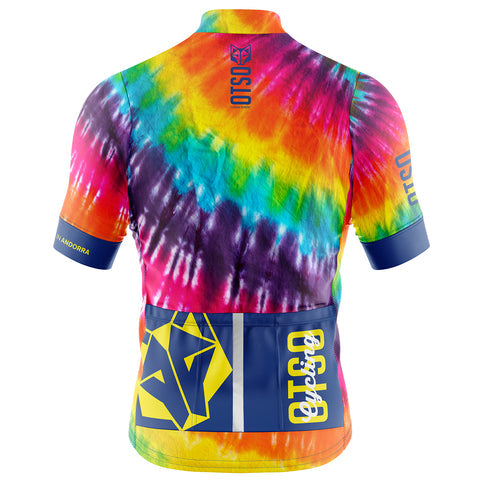 Mallot de ciclisme màniga curta home - Tie-Dye