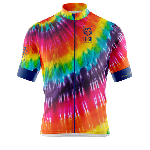 Mallot de ciclisme màniga curta home - Tie-Dye