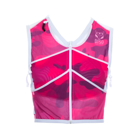 Trail running backpack - Cam Pink