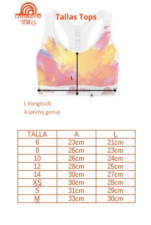 Top CHUPA CHUPS FLOWER (Goma vista sublimada)