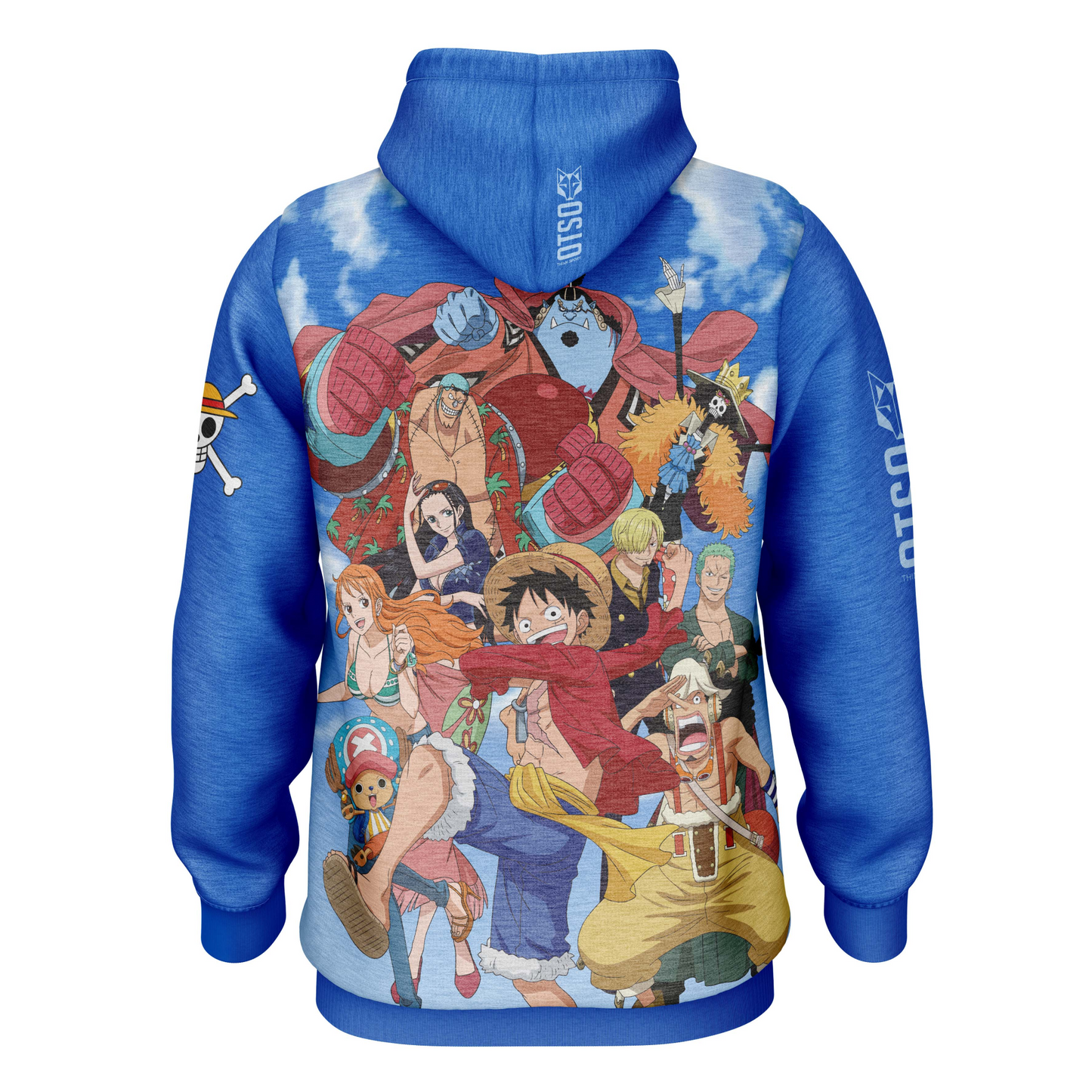 Dessuadora - One piece fishman luffy and the crew blue
