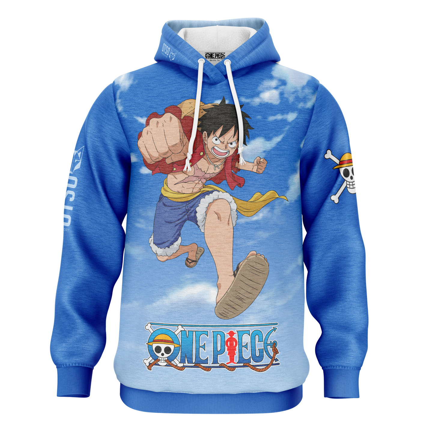 Dessuadora - One piece fishman luffy and the crew blue