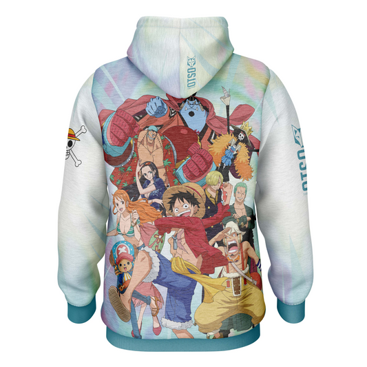 Dessuadora - One piece fishman luffy and the crew green