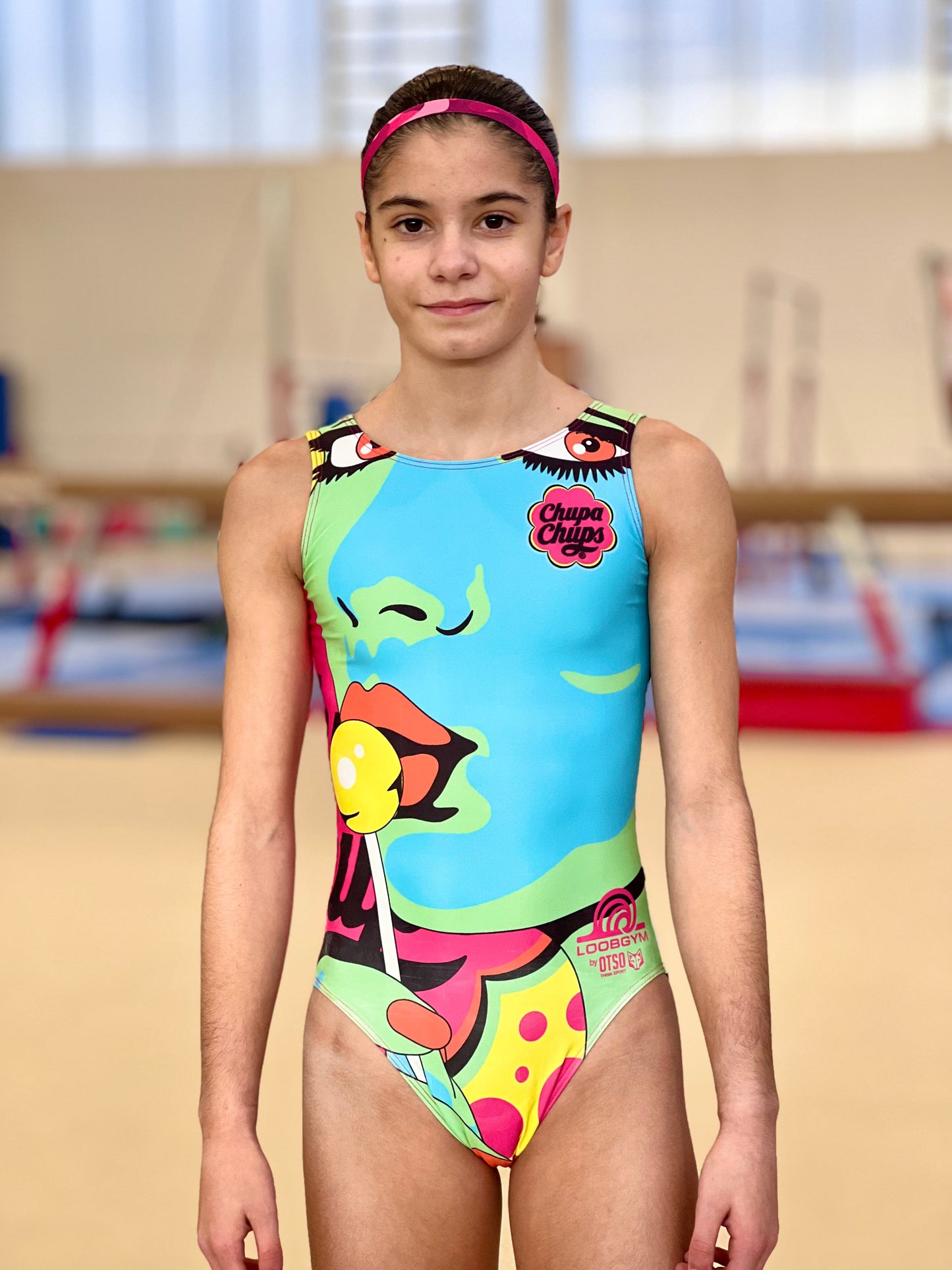 Chupa Chups Warhoo-style Gymnastics Leotard 