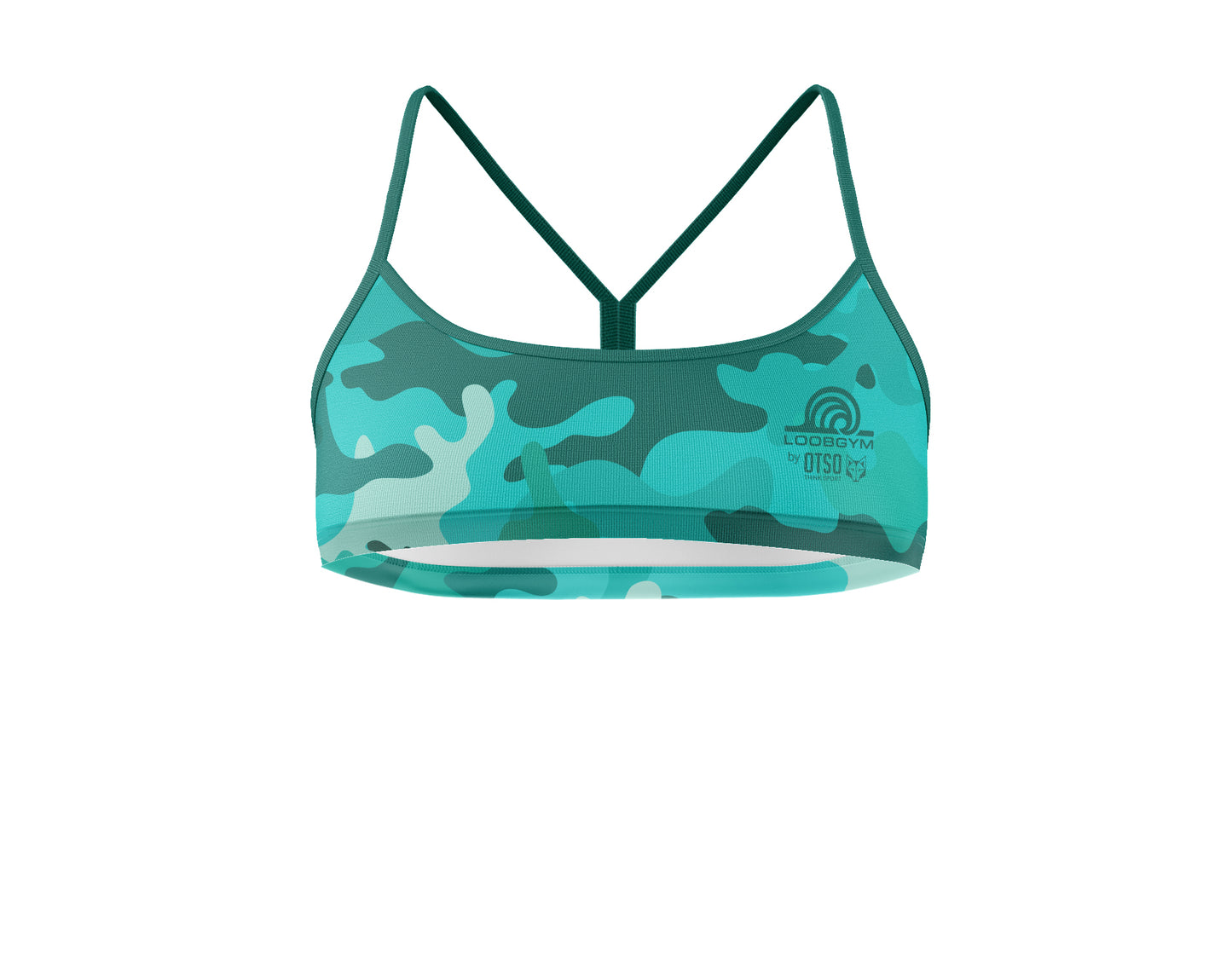 Crop Top Camo Turquoise