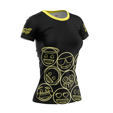 Samarreta màniga curta dona - Emoji Neon Faces