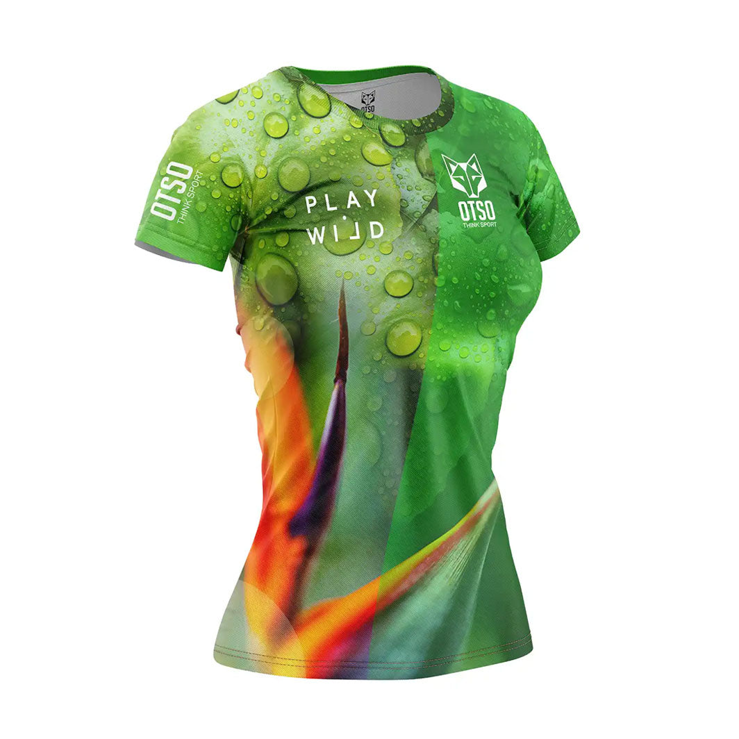 Camiseta de pádel manga corta mujer - Paradise (outlet)