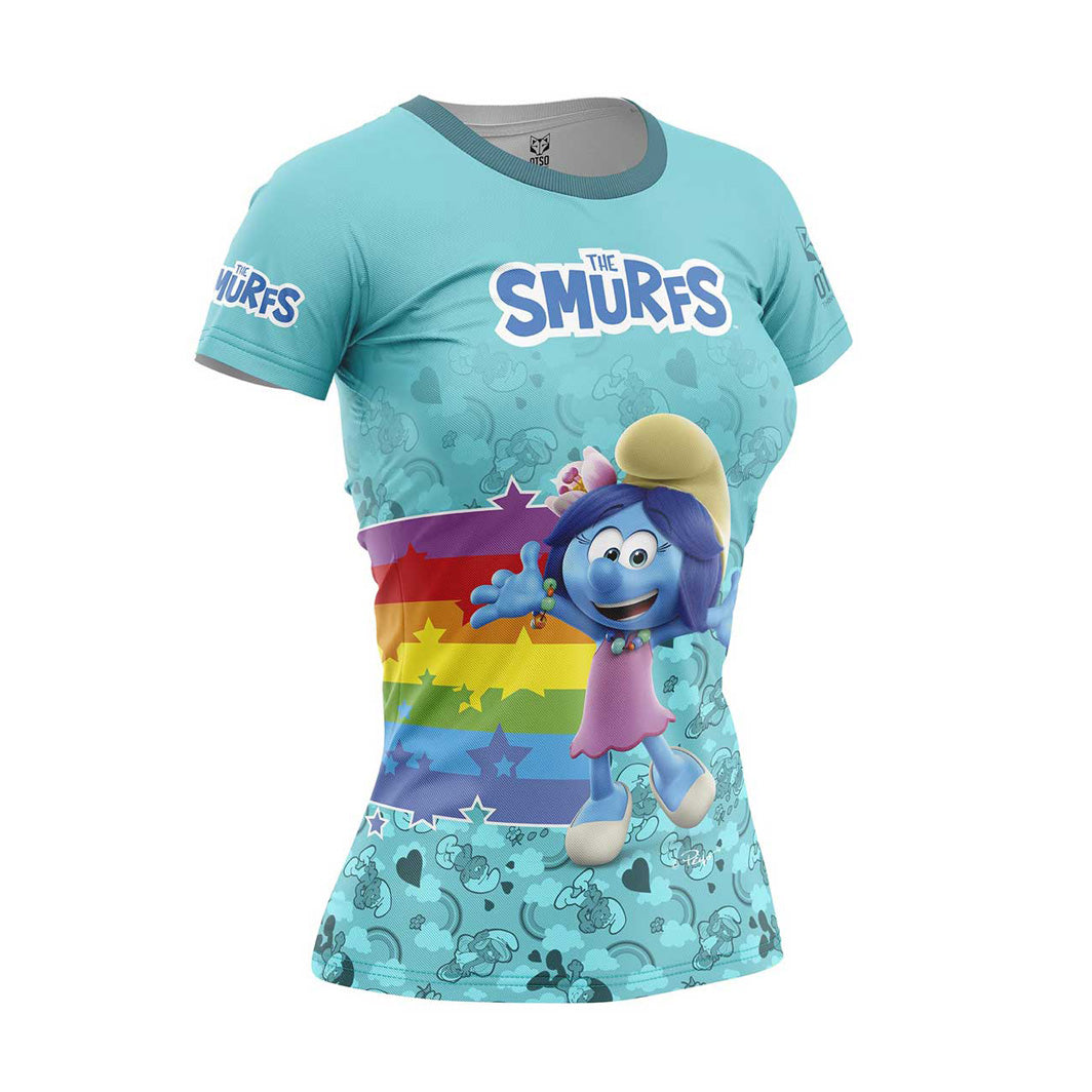 Samarreta màniga curta dona - Smurfs Rainbow (outlet)