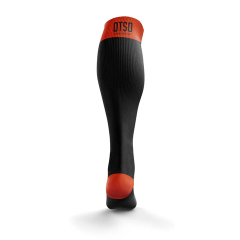 Mitjons Recovery - Black & Fluo Orange