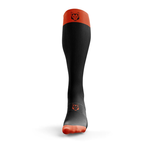 Mitjons Recovery - Black & Fluo Orange