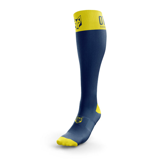 Recovery Socks - Navy Blue &amp; Fluo Yellow