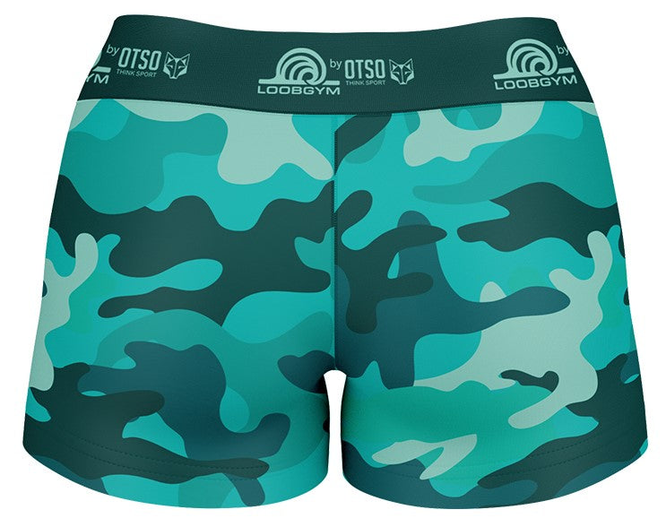 Pantalons curts CAMO TURQUOISE (Goma vista sublimada)