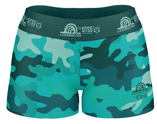 Short CAMO TURQUOISE (Goma vista sublimada)