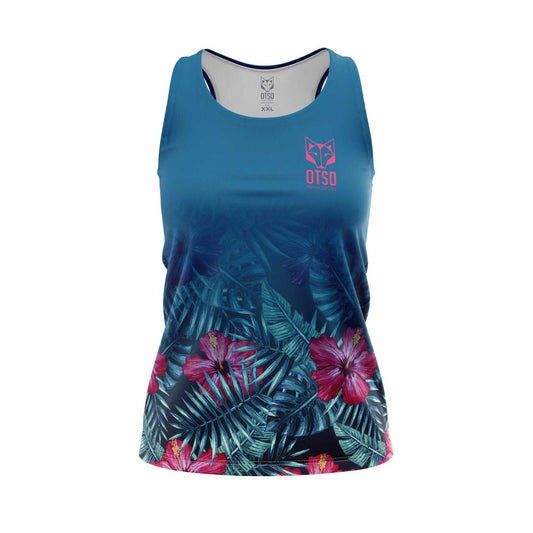 Camiseta sin mangas mujer - Tropical Dark