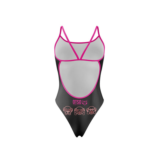 Bañador mujer - Emoji Monkey Neon