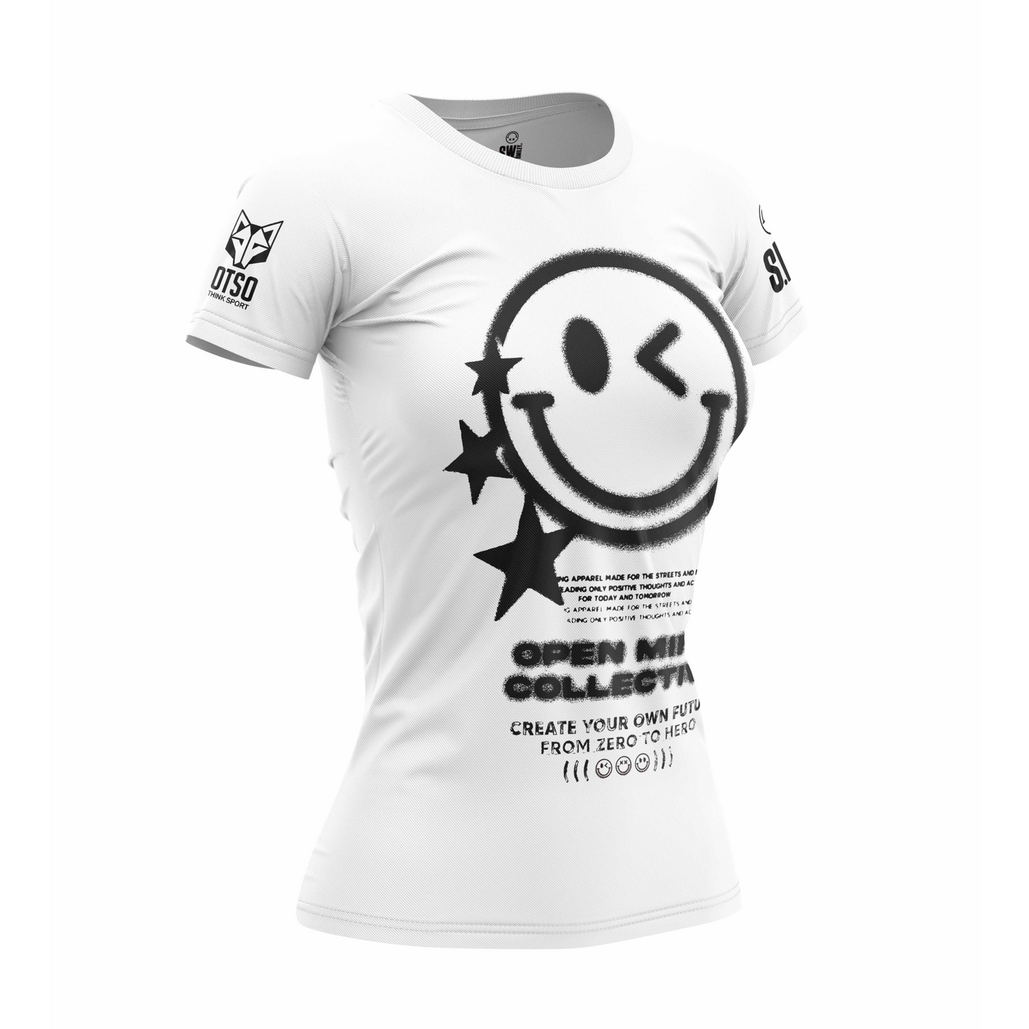 Samarreta màniga curta dona - Smiley Airbrushed Infinity