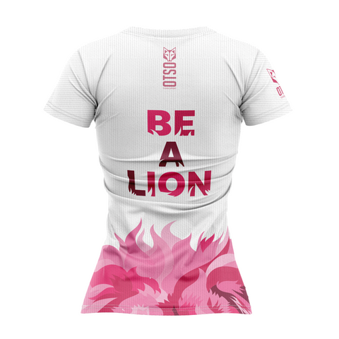 Camiseta manga corta mujer - Be A Lion Pink