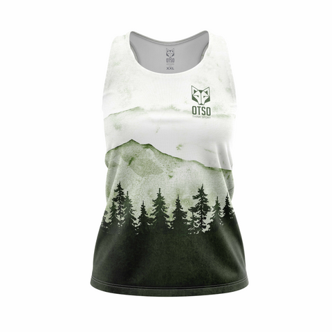 Camiseta sin mangas mujer - Green Forest