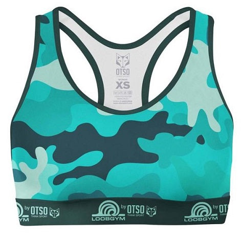 Top CAMO TURQUOISE (Goma vista sublimada)