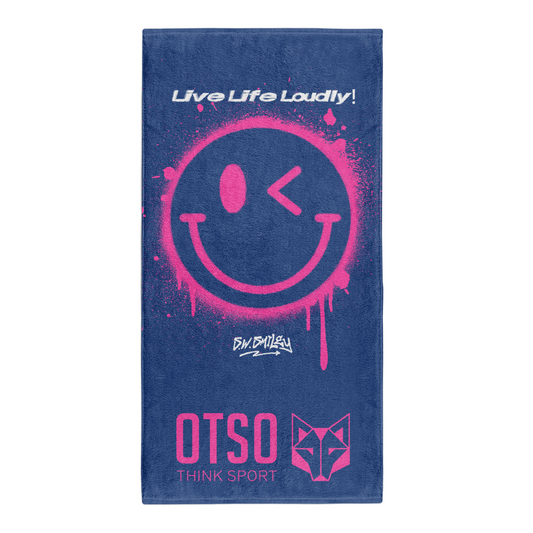 Toalla de microfibra - Smiley Graffiti