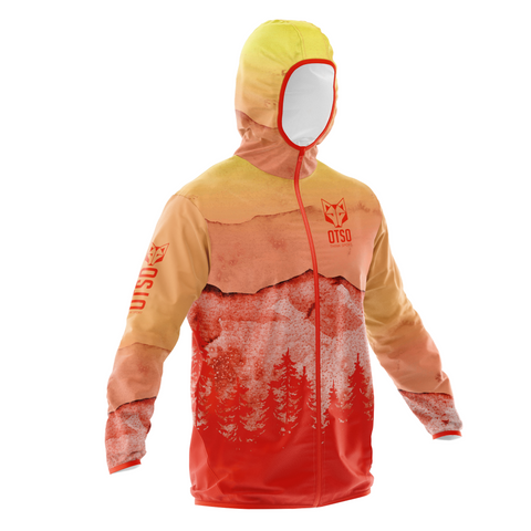 Unisex Running Jacket - Orange Forest