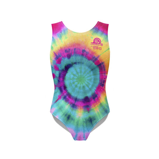 TIE-DYE Gymnastics Leotard (shiny lycra) - OUTLET