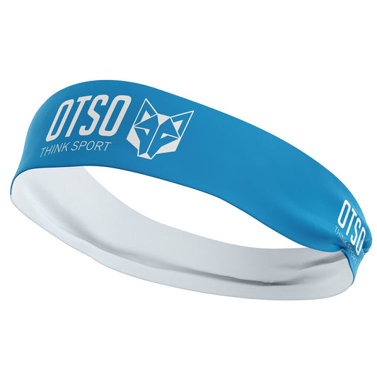 Cinta de cap - OTSO Sport Light Blue / White 8 cm